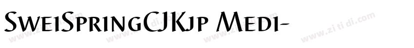 SweiSpringCJKjp Medi字体转换